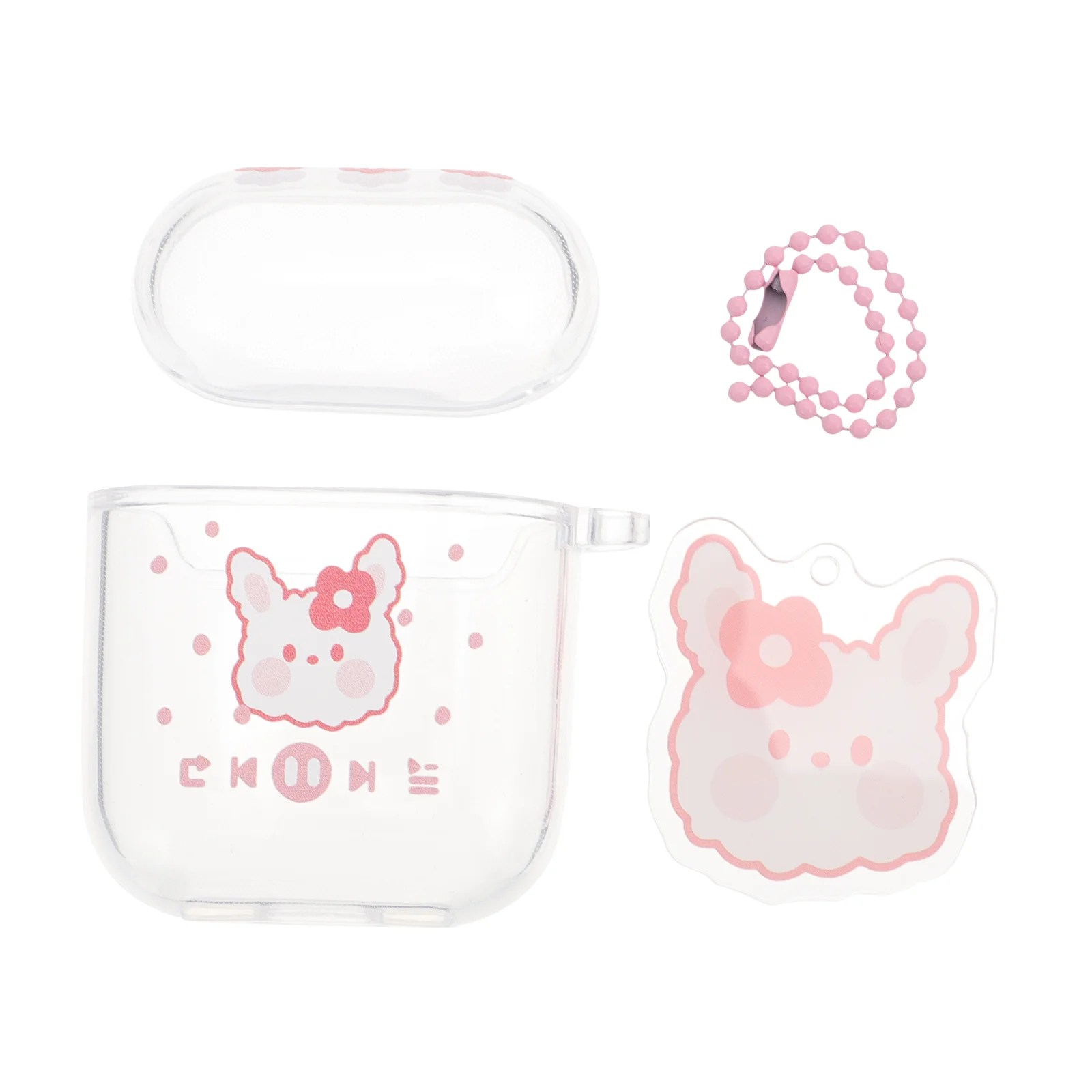 

Earphone Case Wireless Shell Tpu Headphone Earbuds Cover Cute Animal Skin Portable Box