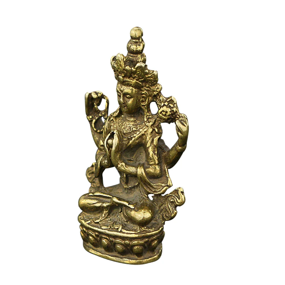 

Statue Avalokitesvara Ornament Desk Decorations Office Quan Yin Model
