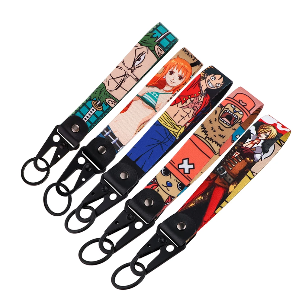 

Sailing Boy Eagle Beak Keychain Anime Lanyard Wrist Strap Short Keyrings Car Keys Holder Pendant Backpack Accessories Gift