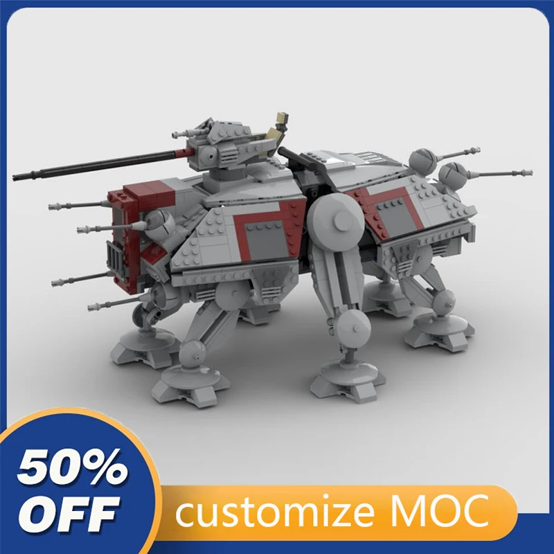 

1074 шт., Детский конструктор MOC AT-TE Ultimate