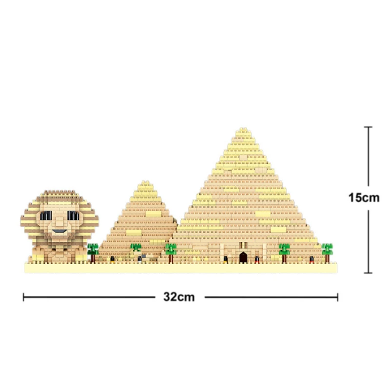 

Human Face Lion Pyramid Miniature Small Particles Splicing Adult Creativity Assembled Building Block Toys gifts blocks