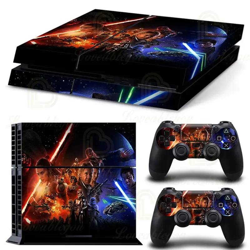 Фото Виниловая наклейка на игровую консоль Mandalorian BB-8, наклейка для PlayStation 4, PS4, игровой блокнот, чехол с принтом, защитная пленка Para №4