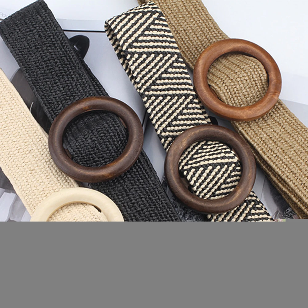 

Плетеный ремень с круглой пряжкой