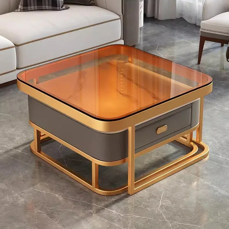 Роскошные скандинавские журнальные стеклянные столики современный дизайн