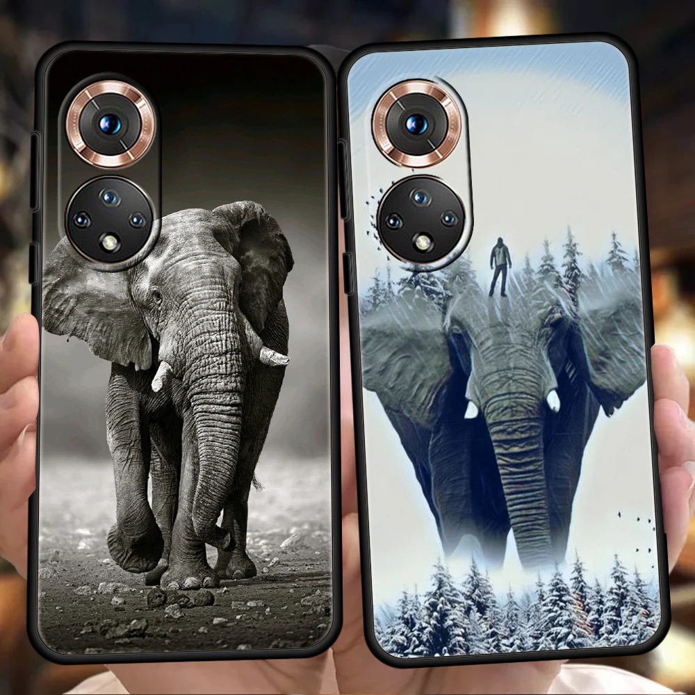 

Elephant Phone Case for Honor 8A 9X Pro 50 10i 20i 10 20 20S 9 8A 8S 8X 7A 5.7inch 7X Pro Lite Shockproof Soft Cover Fundas Bag