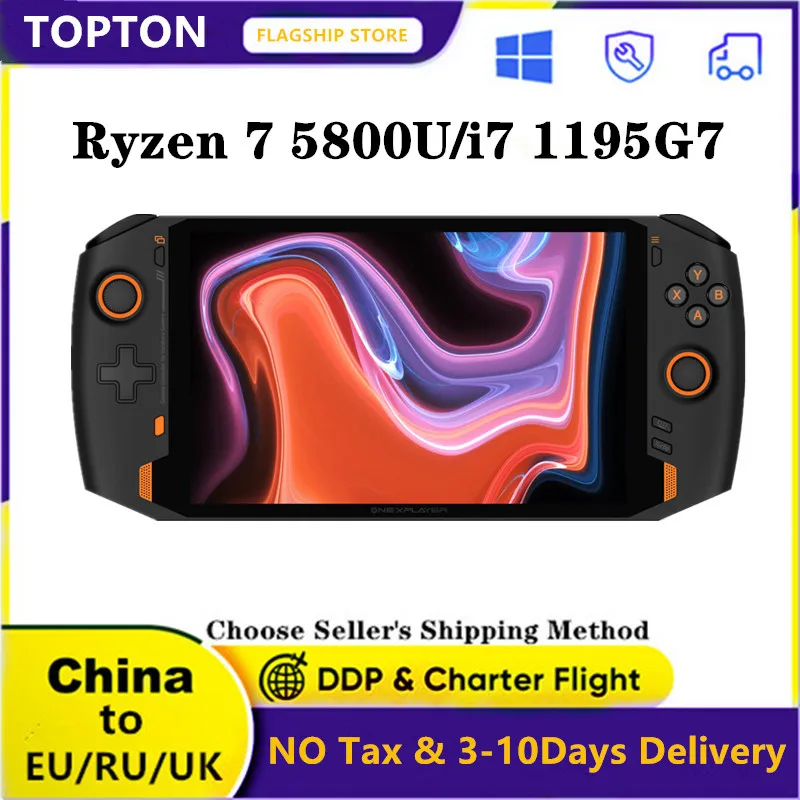 ONEXPlAYER 8 4 дюймовая игровая консоль ПК коммутатор Cyberpunk AMD Ryzen7 5800U Intel i7 1195G7 16G 1T/2T