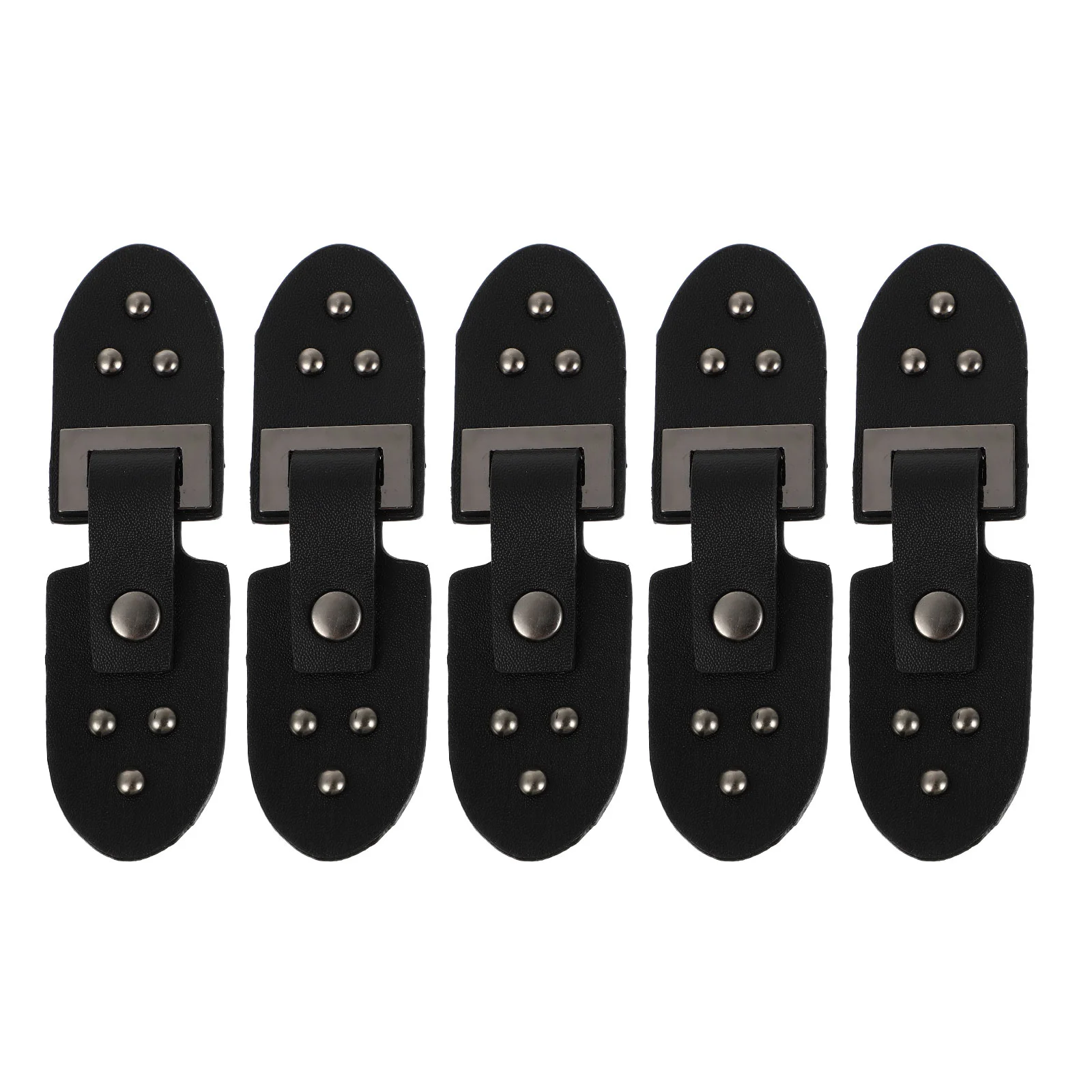 

5 Pairs Sweater Coat PU Sewing Buckle Duffle Coat Coat Toggle Buttons Dress Coats Coat Buckles Luggage Bags Metal Buckle