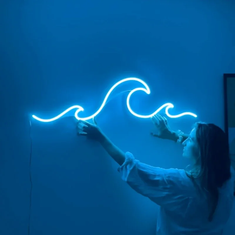 

Неоновая вывеска "волна" акрил USB