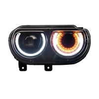 vland factory for car headlamp for challenger head light 2008 2014 for challenger led headlight with moving turn signal
