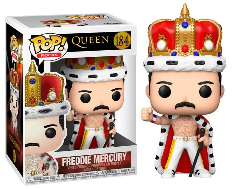 Фото Новое поступление Funko Pop Rocks Queen Freddie Mercury # 184 # 183 #   97 #   Фредди Меркьюри ПВХ Виниловые Фигурки Коллекция Модели Игрушки Подарок №1