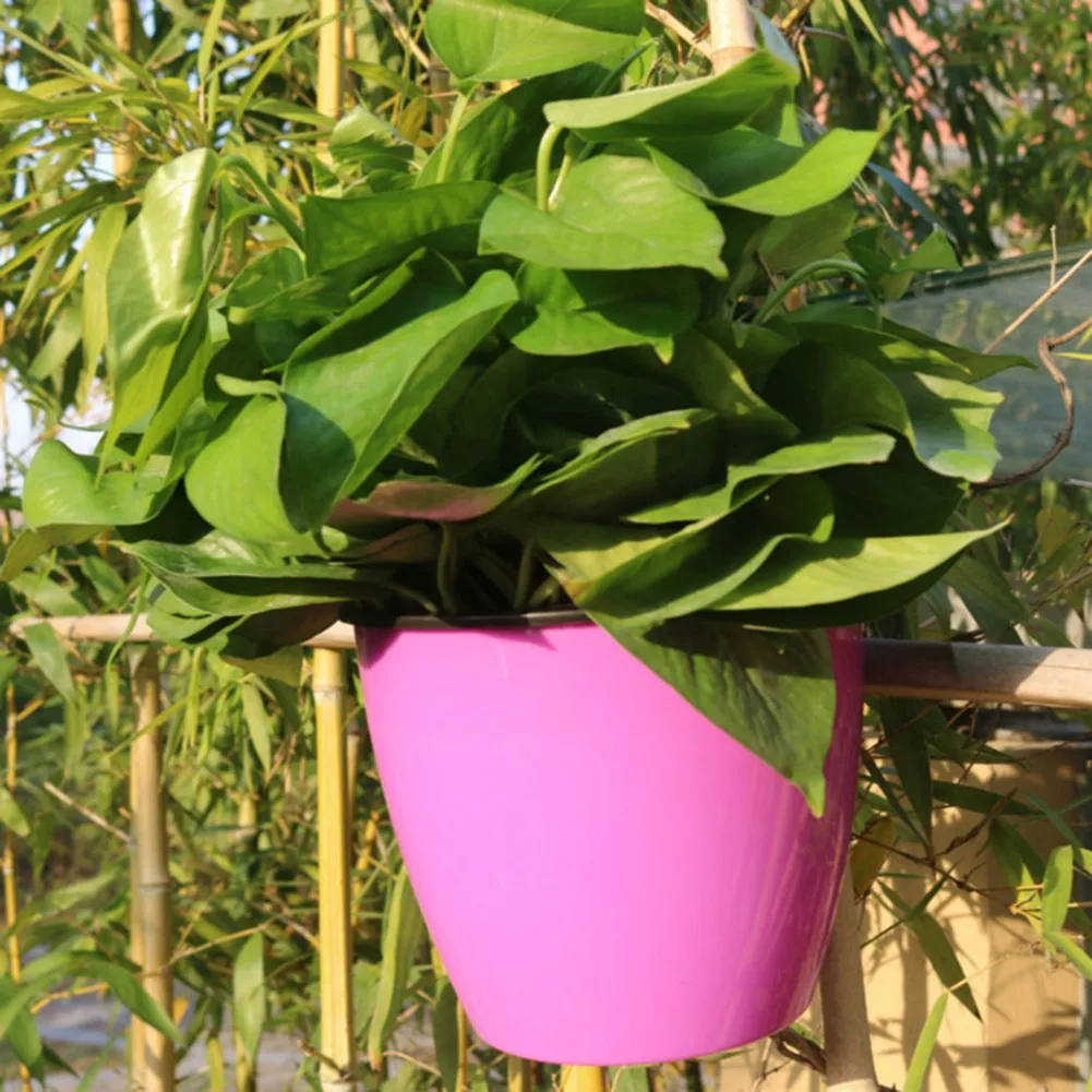 

Flower Pot Plant Pot Macetas Wall Mounted Watering Planter Plastic Hanging Flower Plant Pot Lazy Flowerpot Maceteros Cachepot