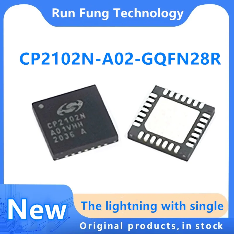 

5PCS New CP2102N-A02-GQFN28R CP2102 CP2102N CP2102N-A CP2102N-A02 CP2102N-A02-GQFN28 IC USB TO UART BRIDGE QFN-28 in Stock