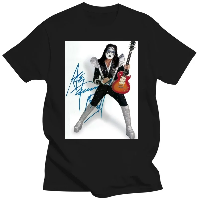 Футболка Ace Frehley с синхронным певицом Мужская хлопковая футболка все размеры S-4XL