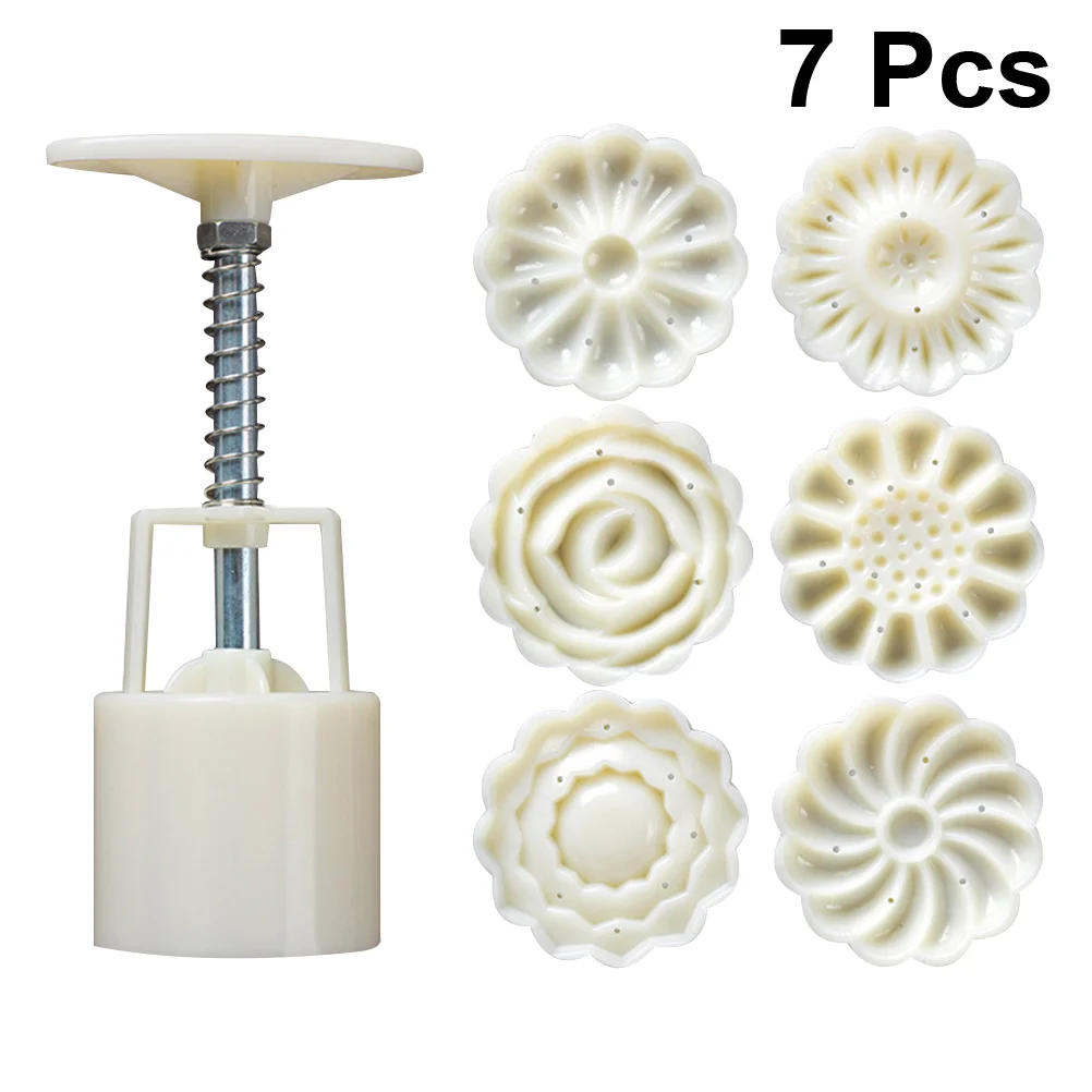 

Cake Mooncake Moon Mould Mold Cookie Press Baking Stamps Stamp Hand Set Handmadefor Maker Molds Pressed Biscuit Diy Flower Tool