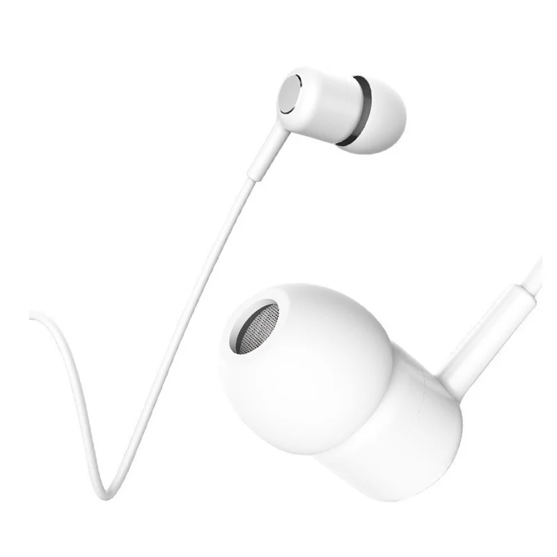 

3.5mm Wired Earphone Super Bass Earphones Line Type Plug Headset Hands Free Earbuds with Mic for Samsung S4 S5 S6 Huawei Xiaomi