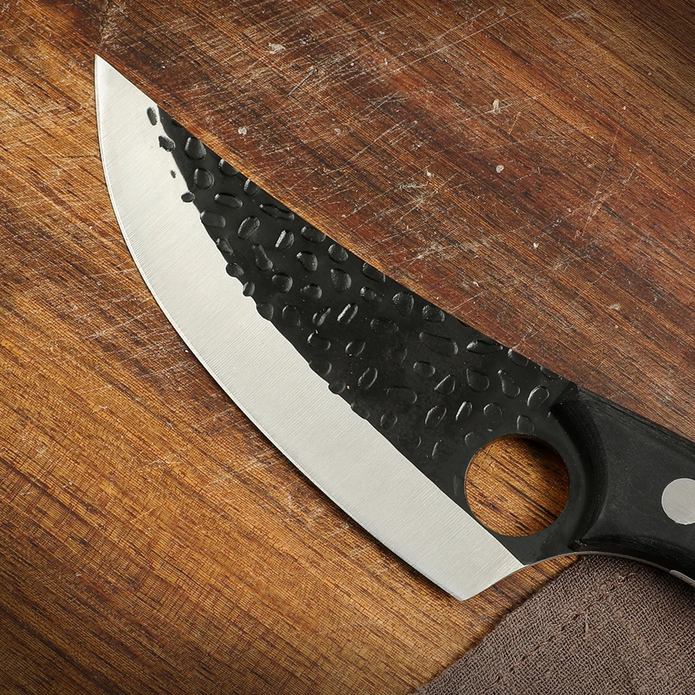WAK Handmade Forged Kitchen Cleaver Knives Curved Pakkd Wood Handle 4Cr13 Stainless Steel Knife For |