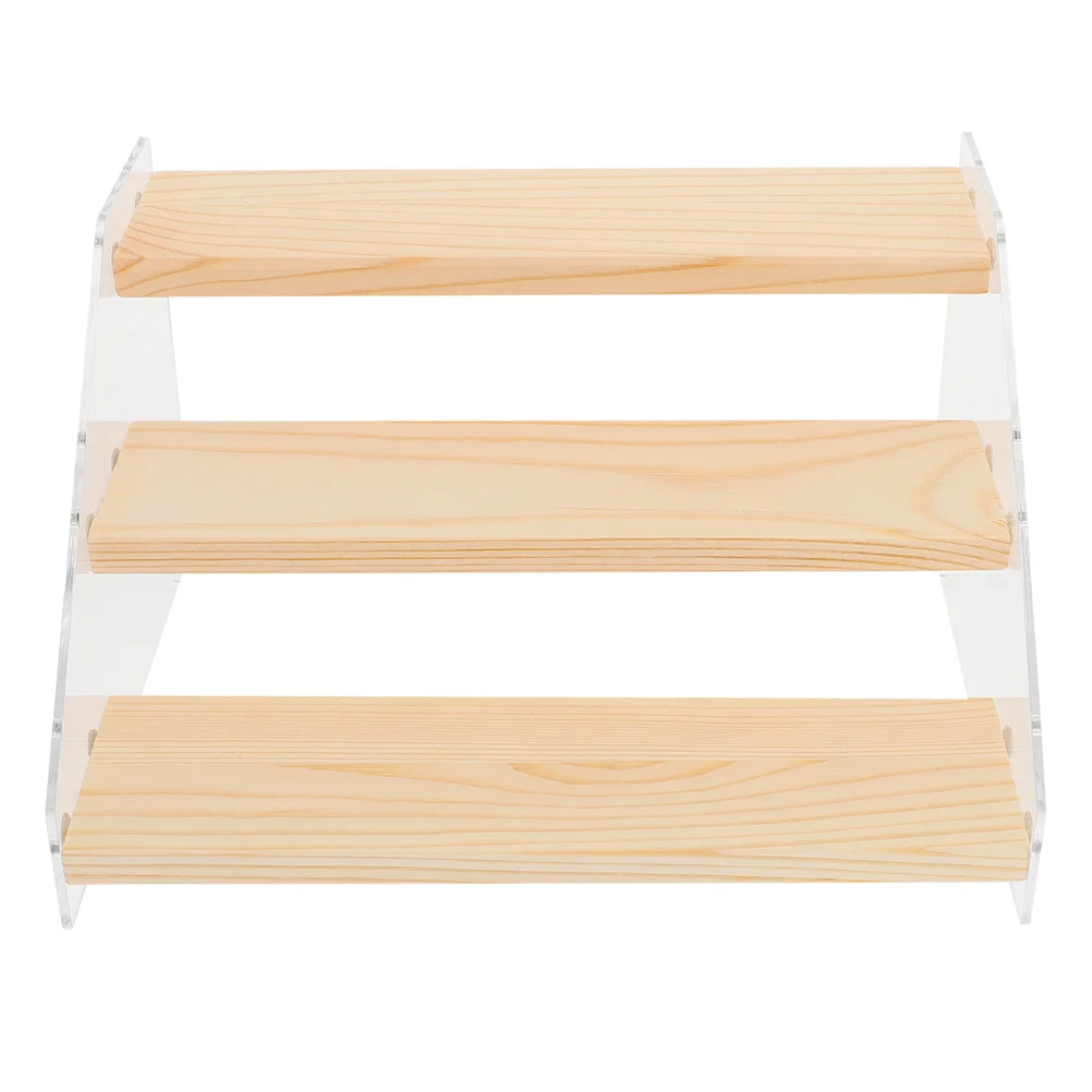 

Display Stand Riser Acrylic Shelf Rack Wood Dessert Risers Wooden Cupcake Cake Perfume Tiered Tray Retail Jewelry Holder Step