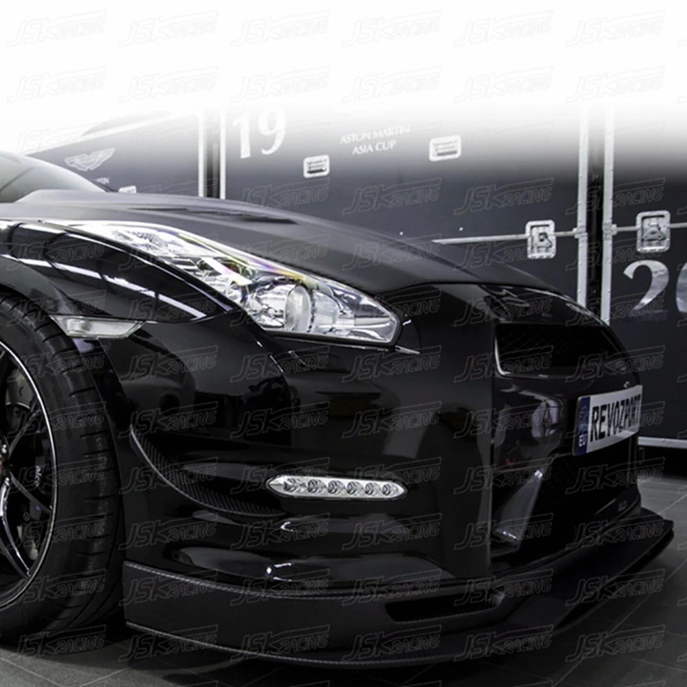 

RE STYLE Carbon Fiber Front Bumper Canards For Nissan GTR R35 2012-2016