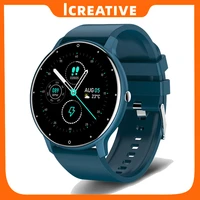 icreative 2021 fashion smart watches heart rate blood pressure multifunctional sport watch men woman waterproof smartwatch women