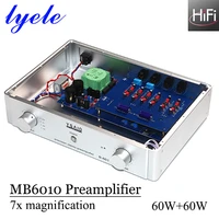lyele audio mb6010 balanced pre amp hifi audio amplifier high power 60w2 7 times amplification preamplifier with remote control
