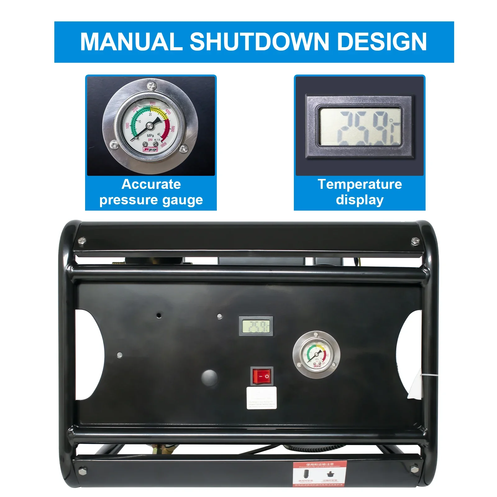 Воздушный компрессор TUXING 300Bar 4500Psi PCP высокого давления с двумя головками