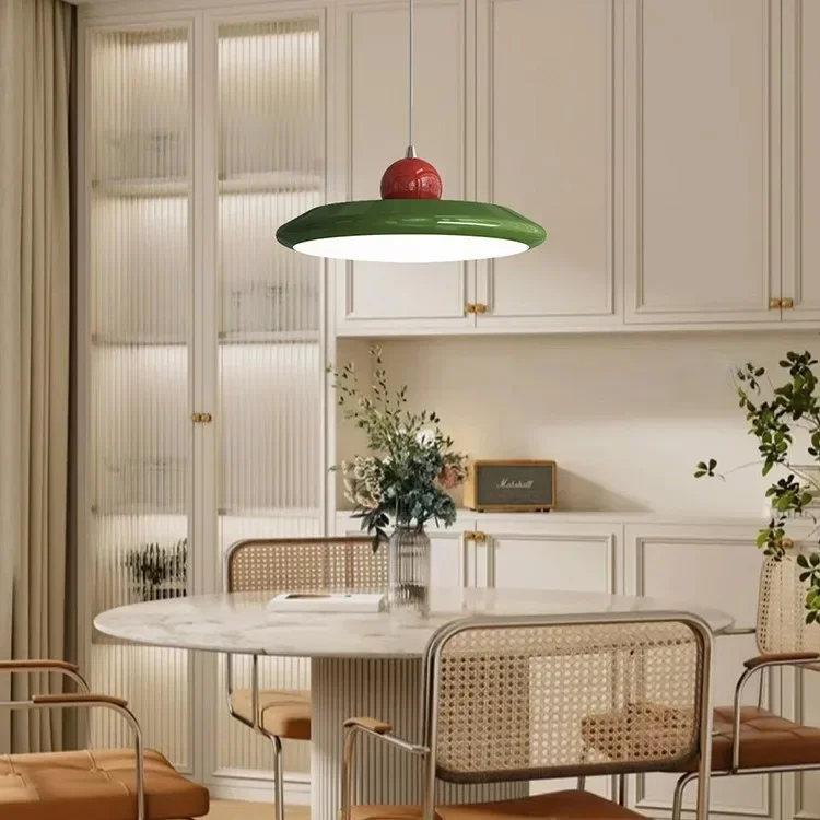 Ретро-лампа в виде летающей блюдце для ресторана железная люстра со светодиодной