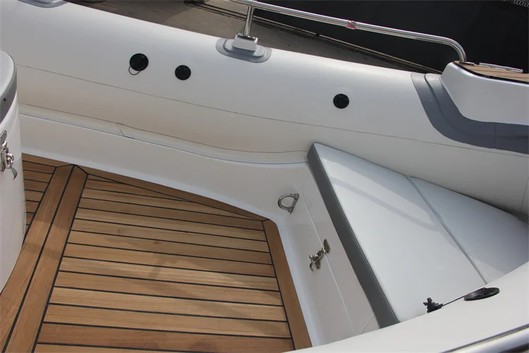 19-футовая лодка RIB из стекловолокна RIB580C Мотор Orca/Hypalon/ПВХ Надувная с жестким