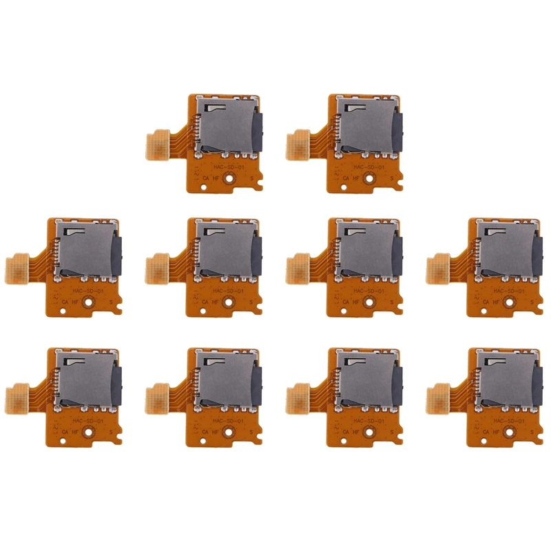 

10X Micro-SD TF Card Slot Socket Board Replacement For Nintendo Switch Game Console Card Reader Slot Socket