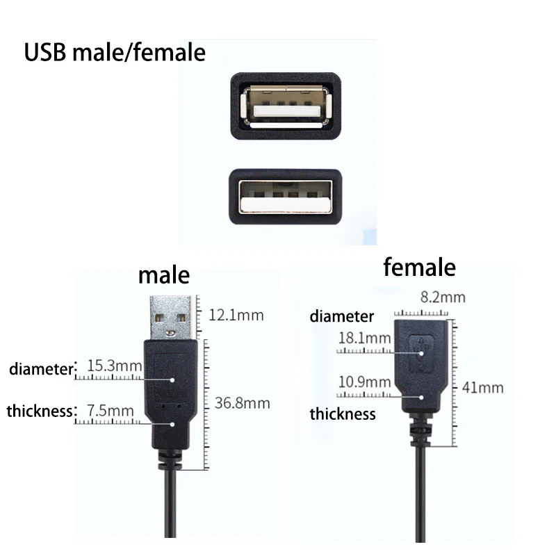 Фото 0,3 м USB 2.0 Тип A Мужской Женский 2-контактный 4-контактный микро-USB ремонтный сварочный кабель Адаптер питания для зарядки DIY Разъем 2 4 ядра s1 №3