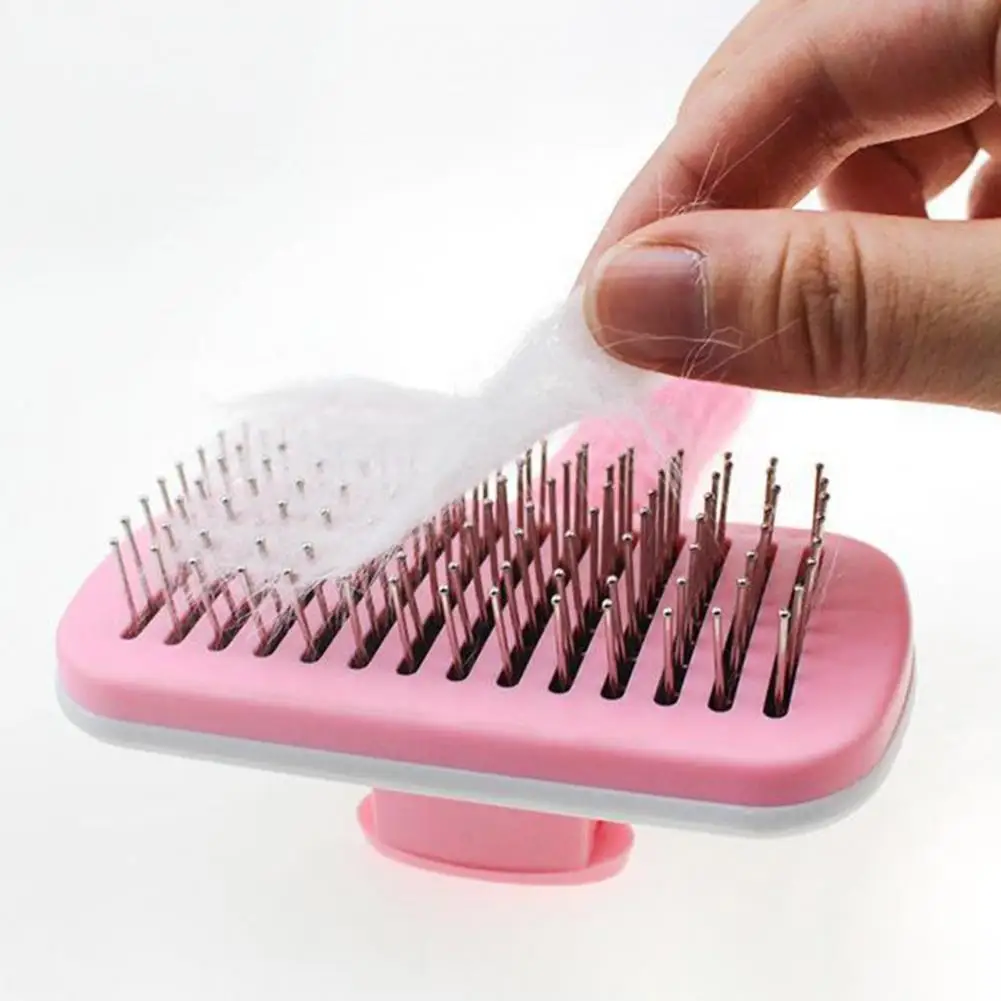 Квадратная щетка для домашних животных профессиональная самоочищающаяся