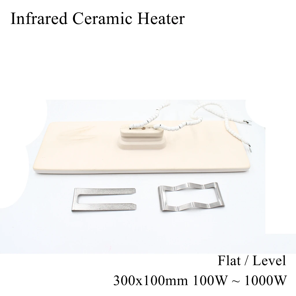 

300x100mm 220V IR Infrared Ceramic Heater Air Heating Flat Level Plate Brick Board Top Bottom BGA Rework Station Soldering 300mm