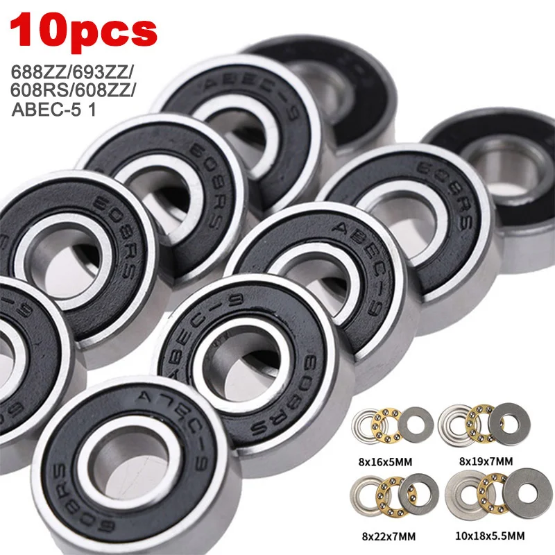 

10 шт., подшипники 688ZZ/693ZZ/608RS/608ZZ ABEC-5 1