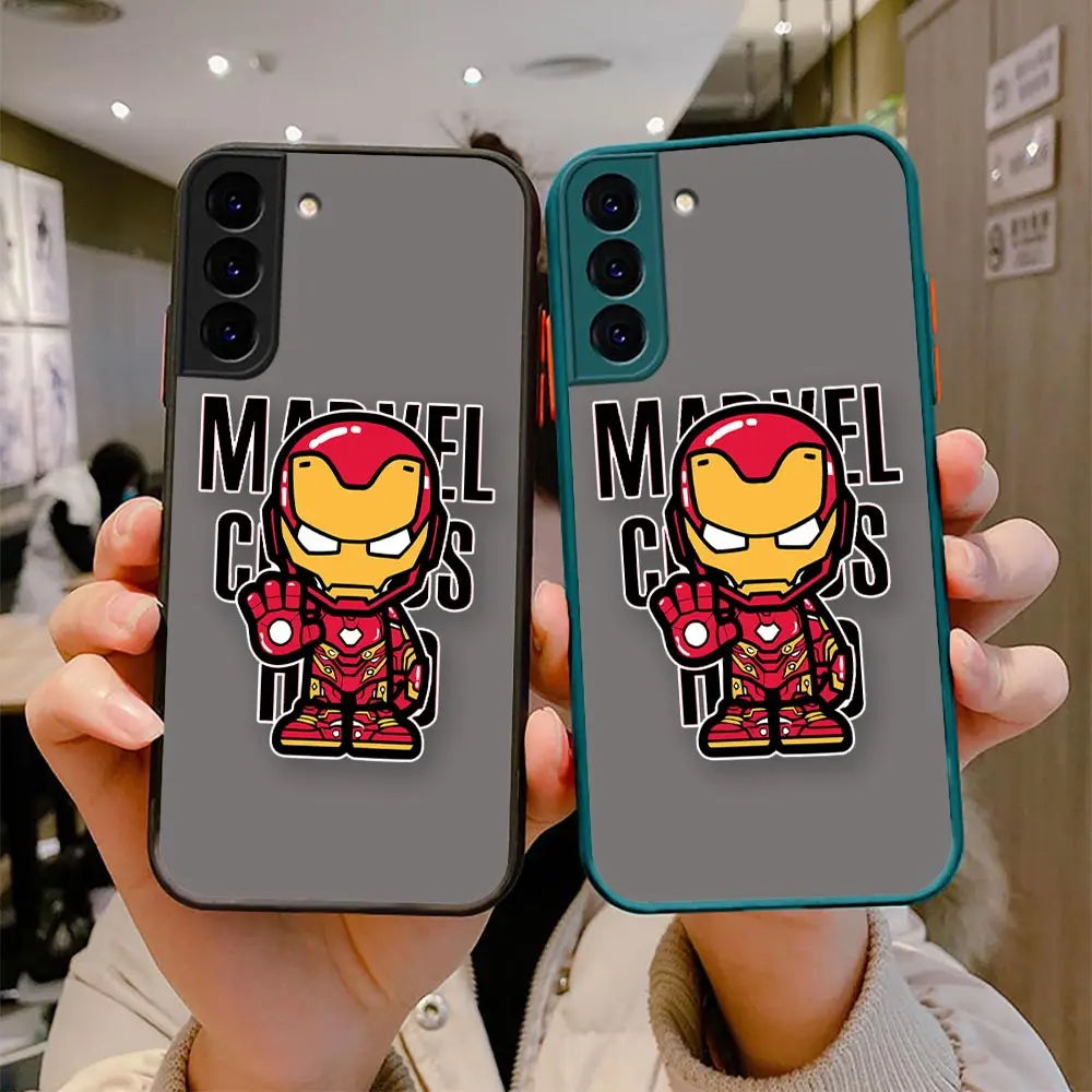 

Matte S23 Case For Samsung Note 20 10 9 S23 S22 S21 S20 S10 Funda S10E S9 S8 Plus Lite Ultra 5G Case Cover Cartoon Marvel Comics