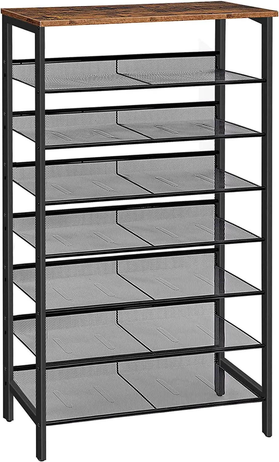 

8-Tier Shoe Rack, Large Capacity Shoe Storage, Tall Shoe Shelf for 21-28 Pairs of Shoes, Shoe Organizers with Unit Flat