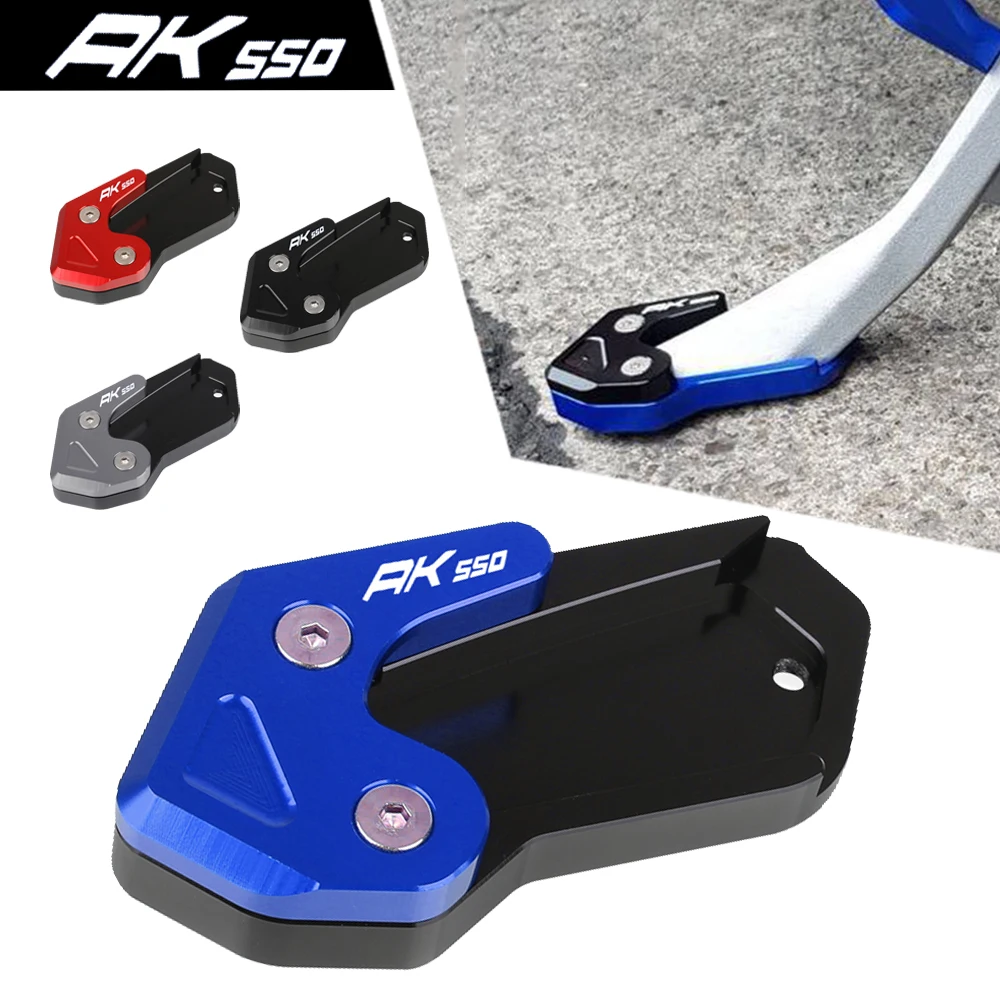 

For KYMCO AK550 AK 550 2016-2023 2022 2021 2020 2019 Motorcycle Side Stand Enlarger Sled Sidestand Kickstand Foot Pads Support
