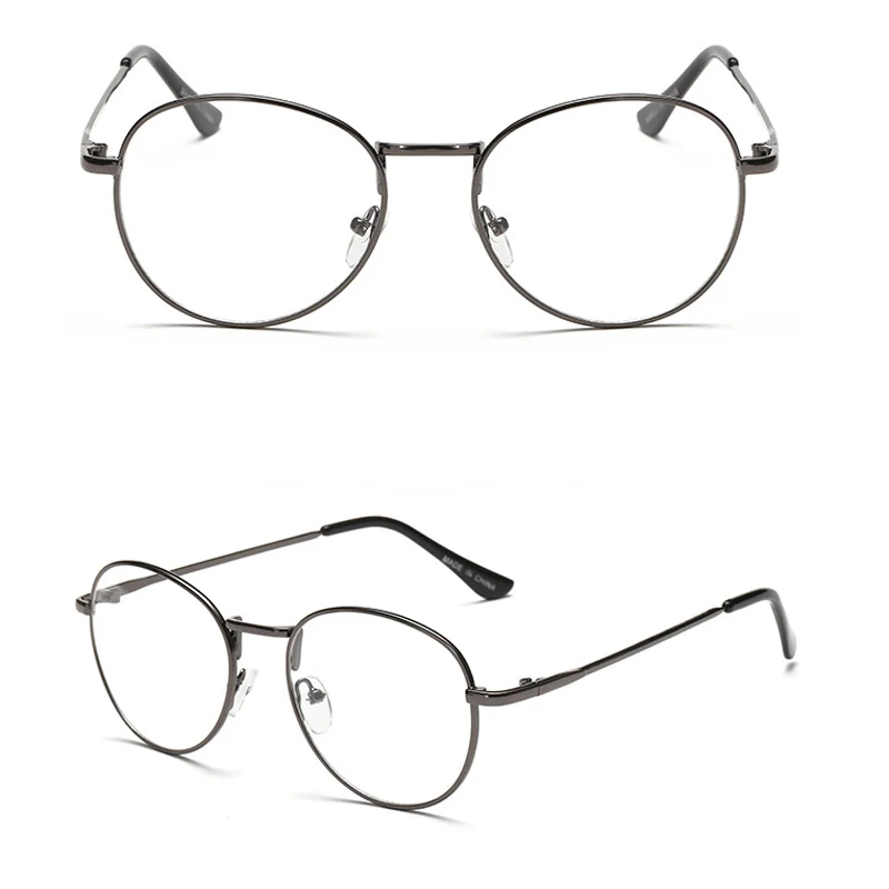 Очки для близорукости в металлической круглой оправе мужчин и женщин аксессуар