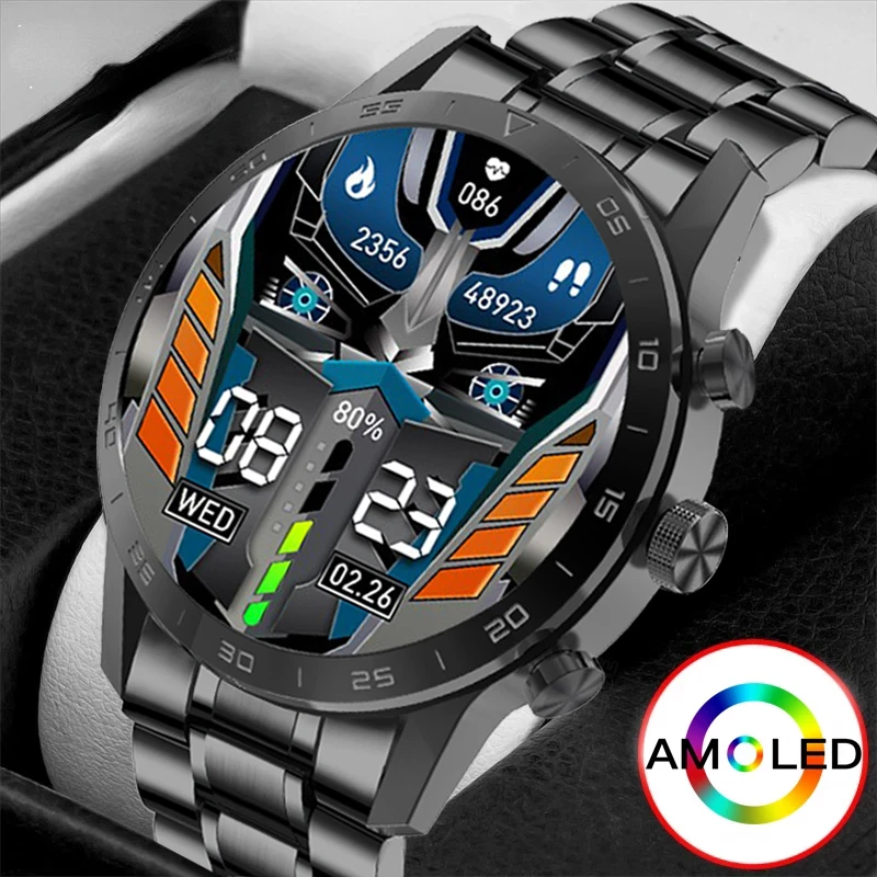 

2023 New Bluetooth Call Smart Watch Men HD Full Touch Sports Fitness Bracelet Waterproof Luxury Men SmartWatch For IOS Android