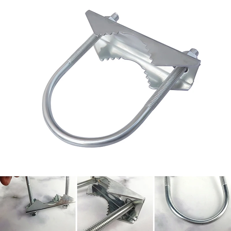 

Antenna Mast Clamp Bracket Antenna Mount Clamp U-Bolt For Helium Miner Antenna Pipe Connection Assembly for Outdoor Yagi Antenna