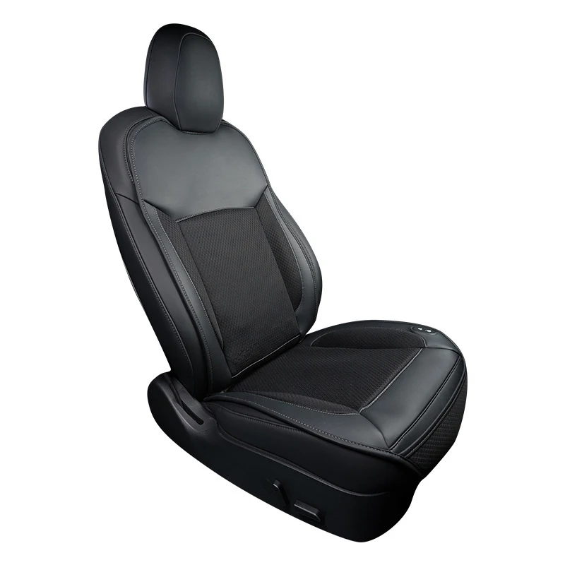 

Вентиляционный массажный дышащий чехол на автомобильное сиденье, летняя прохладная защитная подушка для Tesla Model 3/Y с зарядным устройством для вентилятора