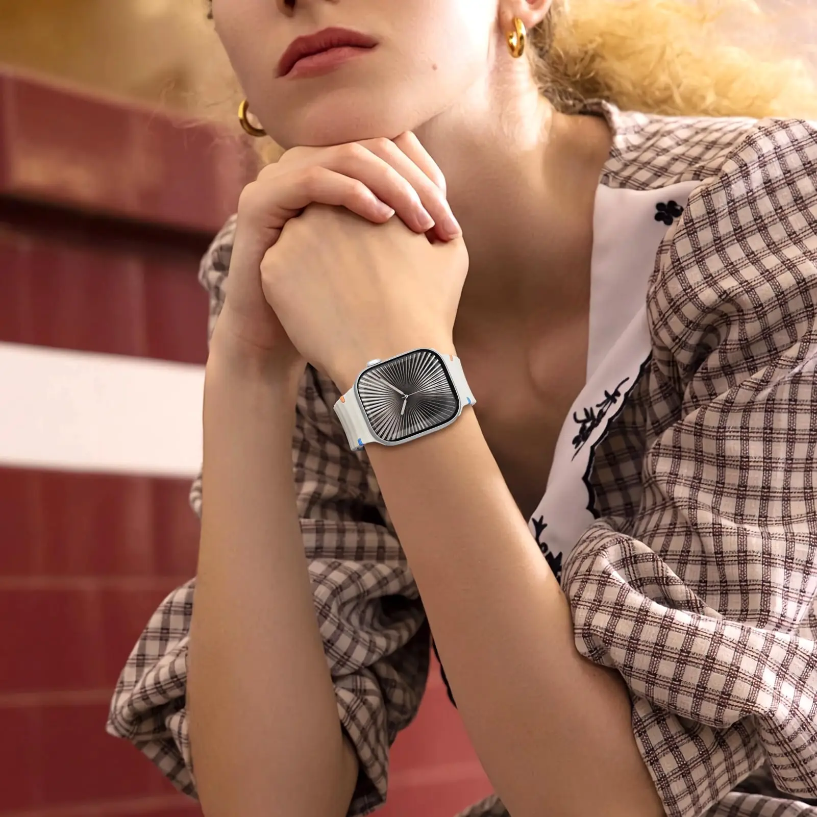 Ремешок для часов Apple, ремешок 44 мм, 40 мм, 49 мм, 46 мм, 45 мм, 42 мм, 41 мм, силиконовые браслеты Correas iWatch series 10 9 8 7 SE 3 ultra 2 11 (art.: 3920cfcdfd6eb) - 3920cfcdfd6eb