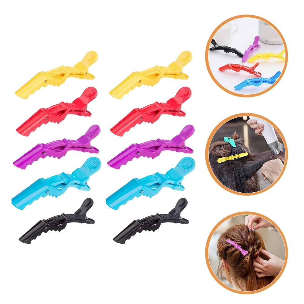 

25pcs Alligator Designed Clips Hairdressing Clips Hairstyling Tools Barber Shop Supplies for Hairdressing Barber Female