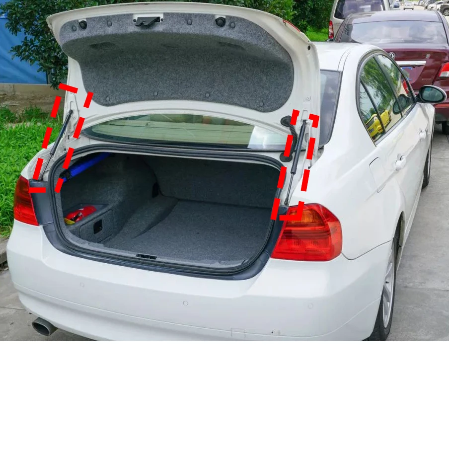 Фото Опорные стойки багажника E90 для BMW E90, газовая пружина задней двери, опора багажника, гидравлический стержень 51247060623 №2