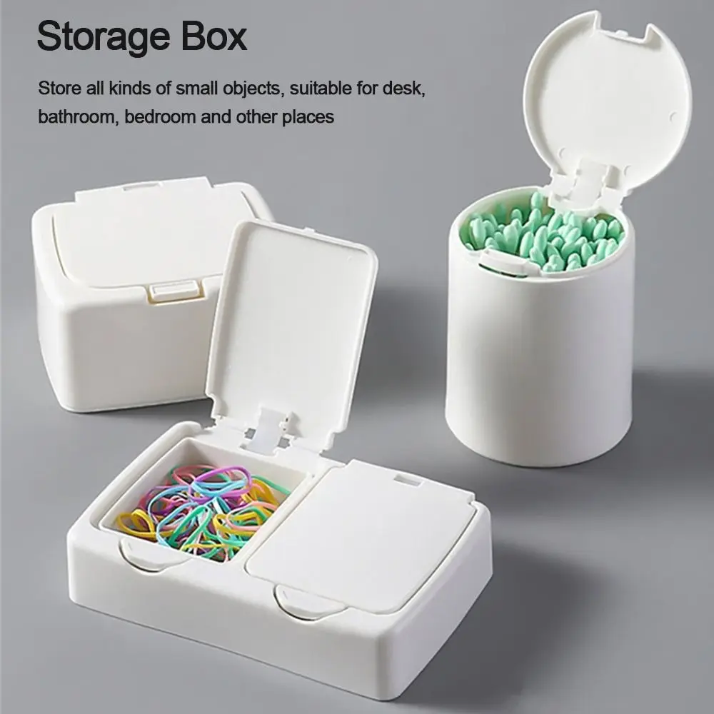 

White Grid Storage Box Mini Useful Plastic Pop Window Type Beads Container Organizer Case Hair Accessories Class