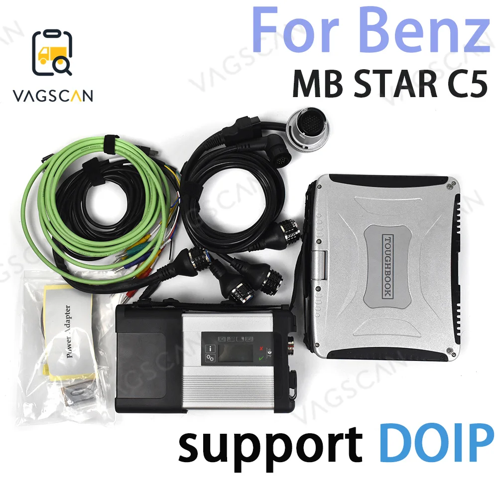 

For CF19 laptop 2023 FOR MB Star C5 Full Chip with Xentry DAS SD Connect Diagnostic Tool with WIFI Function for 12V&24