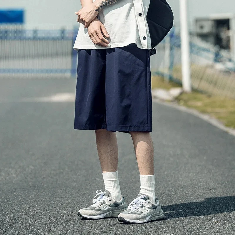 Yasuk Spring Summer Fashion Man's Solid Casual All-Match Men's Sports Shorts Elastic Straight Pants