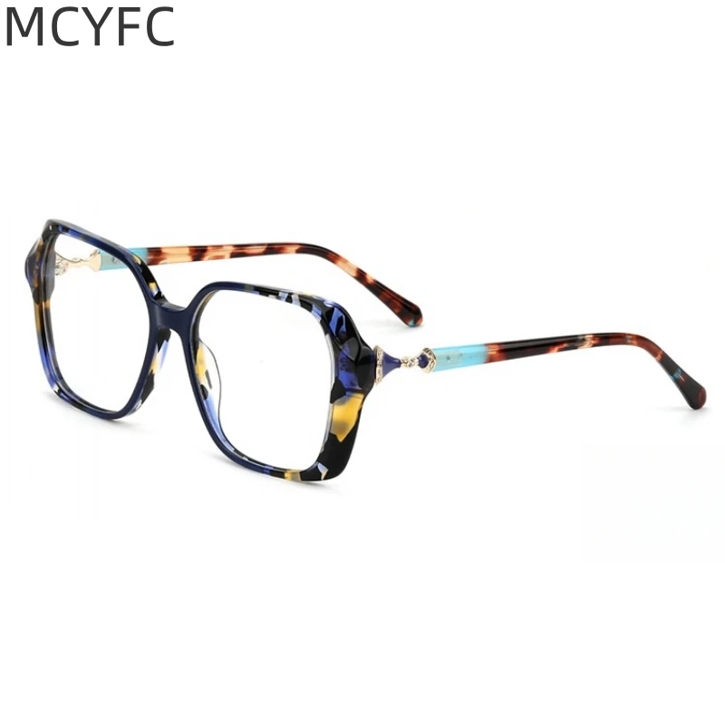 

MCYFC Square Anti Blue Light Eye Glasses Frame Men Myopia Hypermetropia Optical Prescription Eyeglasses Frames Cta Eye Design
