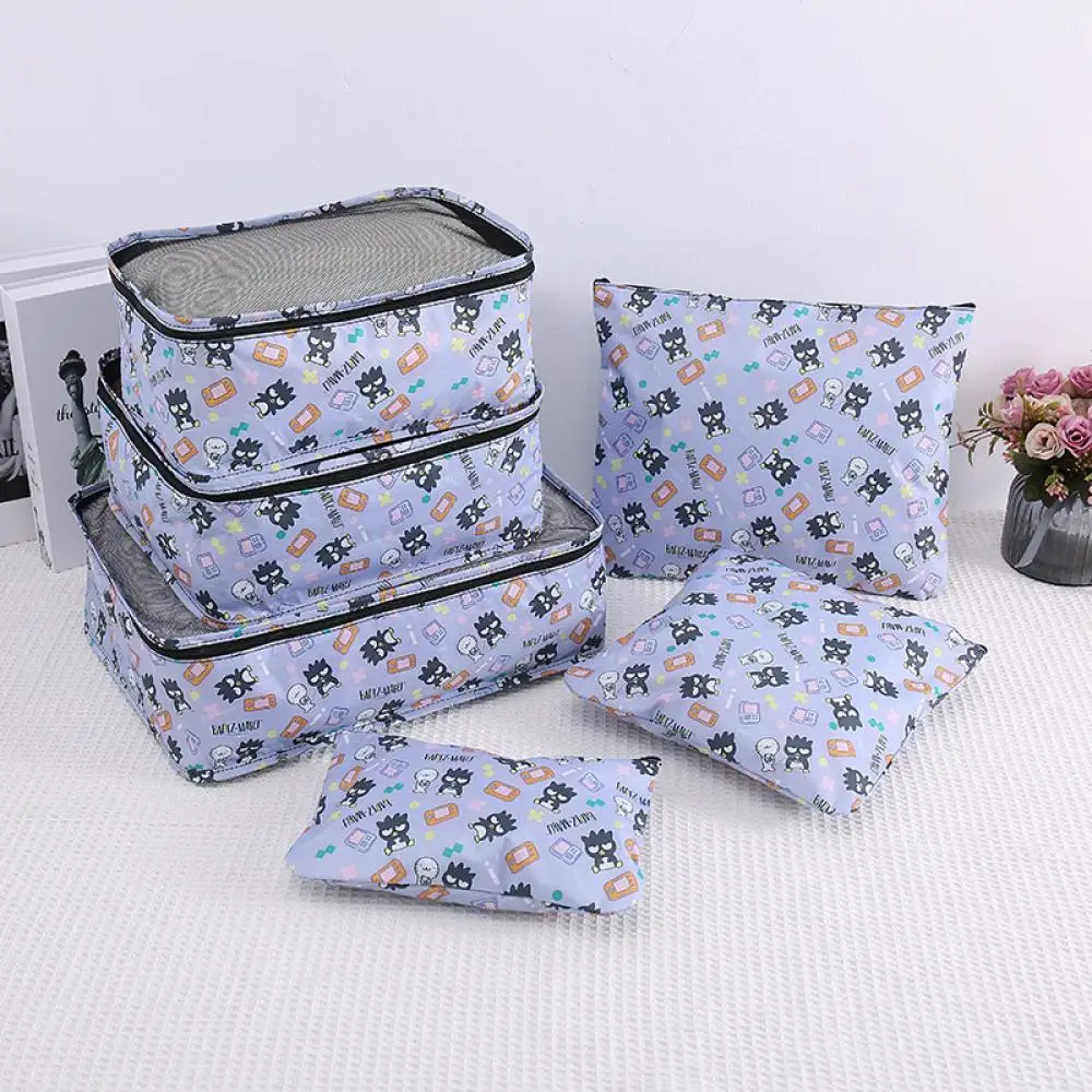 

Six Pack Foldable Japanese Kawaii Kuromi Snoopy Clothes Organizer Organiser Oxford Cloth Waterproof Travel Bag