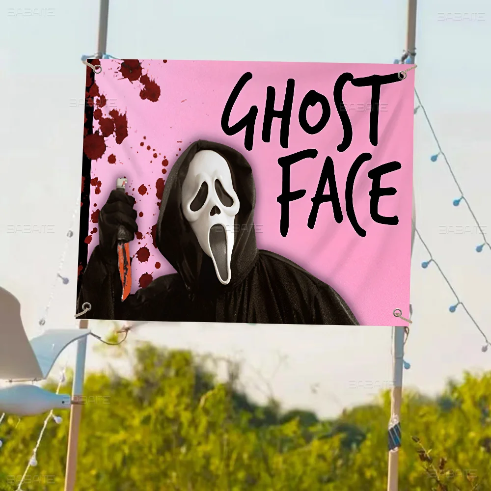 G-Ghostface H-ужас S-Крик искусство аниме Таблица флагов для гостиной дома и общежития