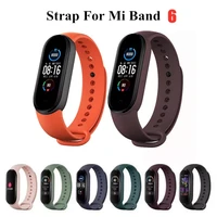 strap bracelet for xiaomi mi band 6 straps silicone wrist strap for xiaomi mi band 6 waterproof wriststrap bracelet for m6