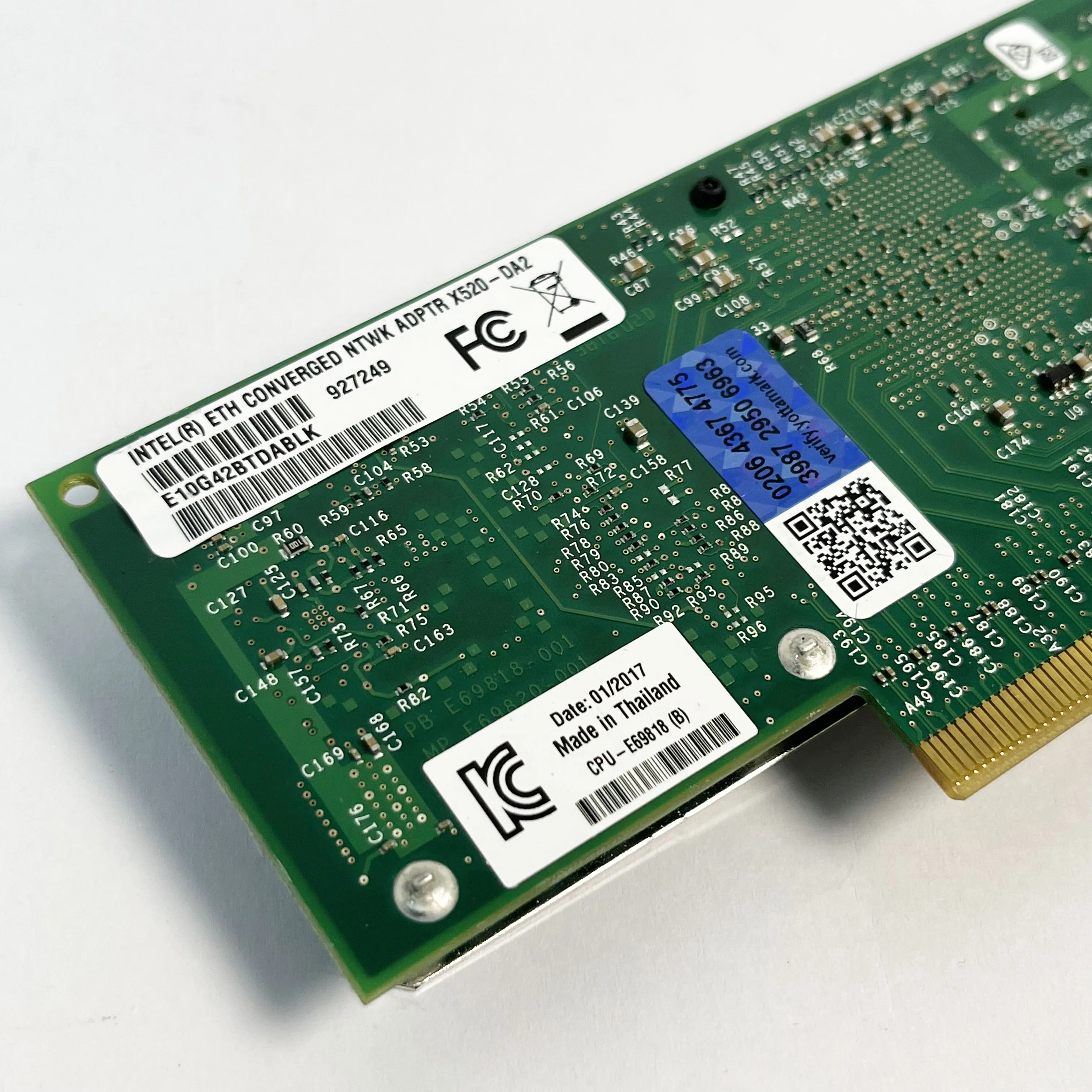 X520-DA2 Intel 10Gb Network Adapter Original NIC Dual E10G42BTDA with Hologram& FTLX8571D3BCV-IT